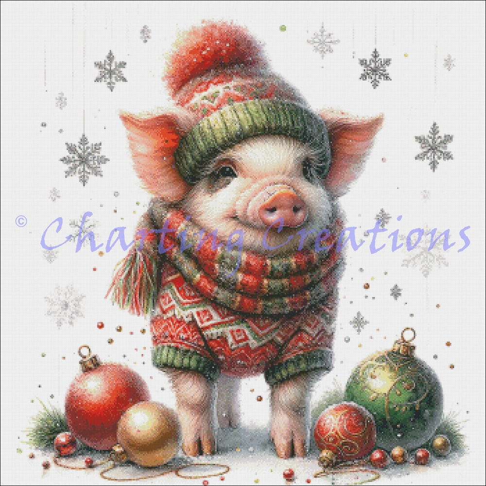 (image for) Christmas Animals Series - Pig